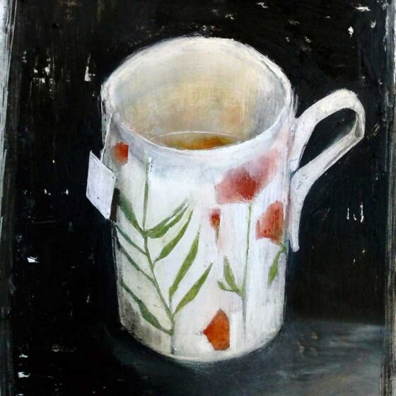 Ritratto della mia tazza, pastelli ad olio su carta (2020) - Debora Piccinini Artista